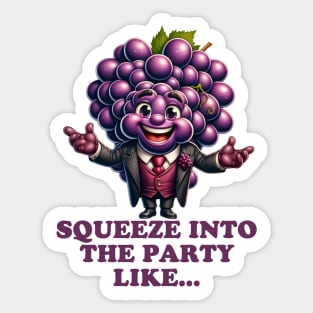 Grape Gentleman: Vineyard Vibe Master Sticker